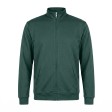 Толстовка унисекс на молнии KINETIC, тёмно-зелёный, L, 50 % хлопок, 50% полиэстер, 260 г/м2