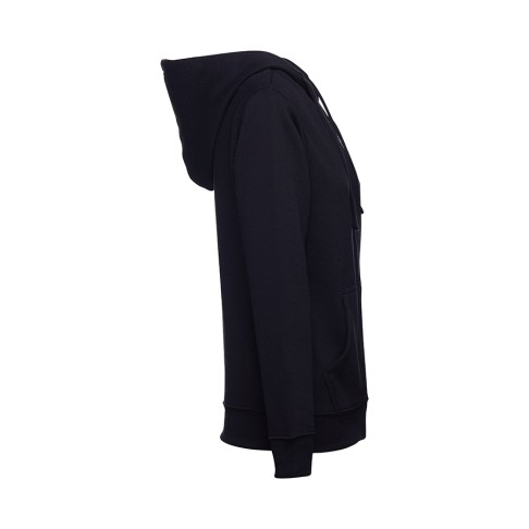 Толстовка женская с капюшоном AMSTERDAM WOMEN, черный, S, 50% хлопок, 50% полиэстер, 320 г/м2