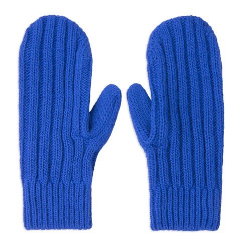Варежки вязаные НАСВЯЗИ©, синий, 30% шерсть,70% акрил Варежки вязаные НАСВЯЗИ©, синий, 30% шерсть,70% акрил