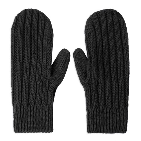Варежки вязаные НАСВЯЗИ©, черный, 30% шерсть,70% акрил Варежки вязаные НАСВЯЗИ©, черный, 30% шерсть,70% акрил