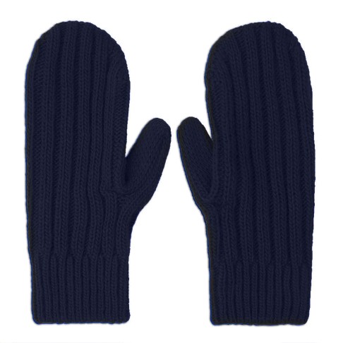 Варежки вязаные НАСВЯЗИ©, тёмно-синий, 30% шерсть,70% акрил Варежки вязаные НАСВЯЗИ©, тёмно-синий, 30% шерсть,70% акрил