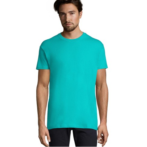 Футболка мужская IMPERIAL,  лазурный, 2XL, 100% хлопок, 190г/м2