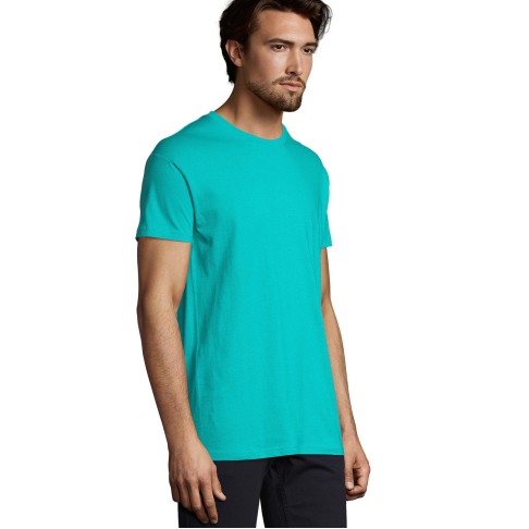 Футболка мужская IMPERIAL,  лазурный, 2XL, 100% хлопок, 190г/м2