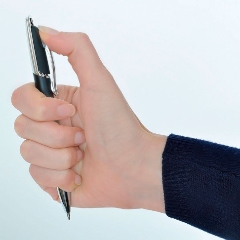 FORCE, ручка шариковая, черный/серебристый, металл