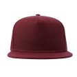 Бейсболка SNAP FIVE-S, 5 клиньев, пласт. застежка, т.-красн, 100% переработанный полиэстер, 300 г/м2