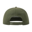 Бейсболка SNAP FIVE-S, 5 клиньев, пласт. застежка, оливк, 100% переработанный полиэстер, 300 г/м2