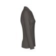 Рубашка-поло женская BERN WOMEN, д/р, серый, 2XL, 100% хлопок, плотность 210 г/м2