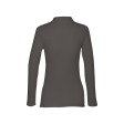 Рубашка-поло женская BERN WOMEN, д/р, серый, L, 100% хлопок, плотность 210 г/м2