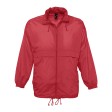 Ветровка мужская SURF, красный, L, 100% нейлон, 210Т