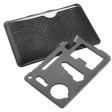 Мультиинструмент WICAX в чехле из  искусственной кожи, 7 x 4.5 см,  нерж. сталь, черный, серый