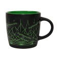 Кружка INTRO, черный со светло-зеленым, 350 мл, керамика