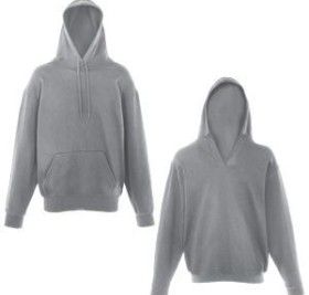 Толстовка Unique Hoodie, серо-лиловый_L, 80% хлопок, 20% полиэстер, 280 г/м2