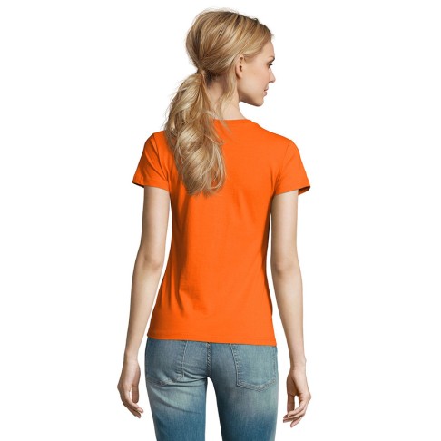 Футболка женская IMPERIAL WOMEN, оранжевый_2XL, 100% хлопок, 190 г/м2