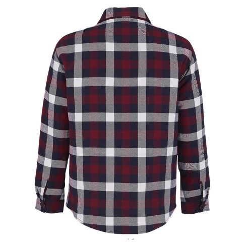 Куртка рубашка мужская NOAH, бордо, M/L(1),100%хлопок,180 г/м2; подкладка и утеплитель:100%полиэстер