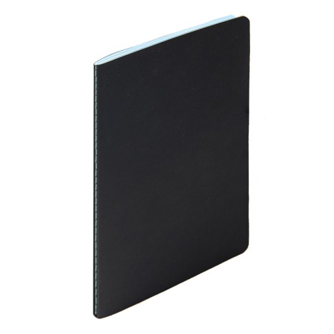 Тетрадь SLIMMY, 140 х 210 мм, черный с голубым, бежевый блок, в клетку Тетрадь SLIMMY, 140 х 210 мм, черный с голубым, бежевый блок, в клетку