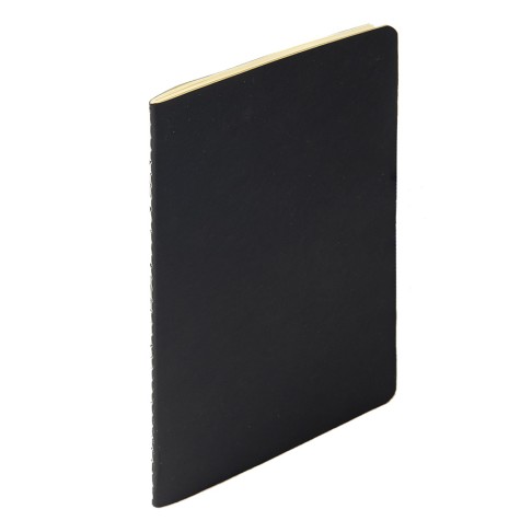 Тетрадь SLIMMY, 140 х 210 мм,  черный с белым, бежевый блок, в клетку