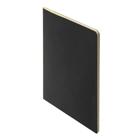 Тетрадь SLIMMY, 140 х 210 мм,  черный с белым, бежевый блок, в клетку