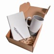 Набор подарочный ARTKITS: ежедневник, ручка, кружка с цветным дном, стружка, коробка, серый Набор подарочный ARTKITS: ежедневник, ручка, кружка с цветным дном, стружка, коробка, серый