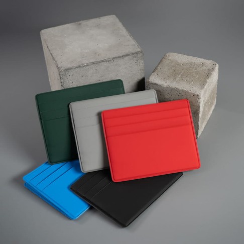 Чехол/картхолдер Simply для 6 карт с отделением для денег, голубой, PU 