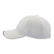Бейсболка ESTORIL-S, 6 клиньев, застёжка на липучке, белый, 100% переработанный полиэстер, 170 г/м2