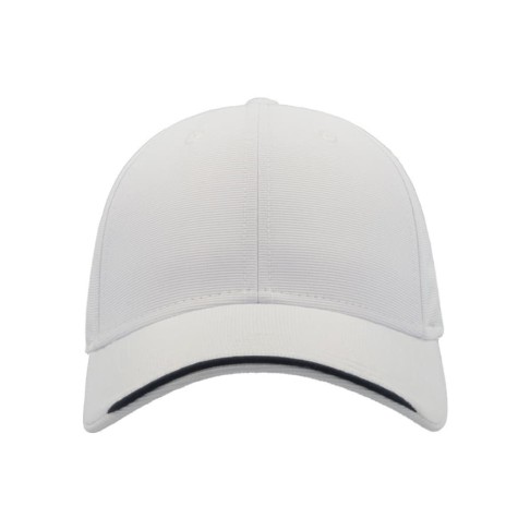 Бейсболка ESTORIL-S, 6 клиньев, застёжка на липучке, белый, 100% переработанный полиэстер, 170 г/м2 Бейсболка ESTORIL-S, 6 клиньев, застёжка на липучке, белый, 100% переработанный полиэстер, 170 г/м2