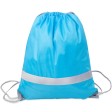Рюкзак мешок со светоотражающей полосой RAY, голубой, 35*41 см, полиэстер 210D