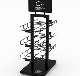 Стойка настольная_ATLANTIS BLACK RETAIL DOUBLE SIDE DISPLAY 