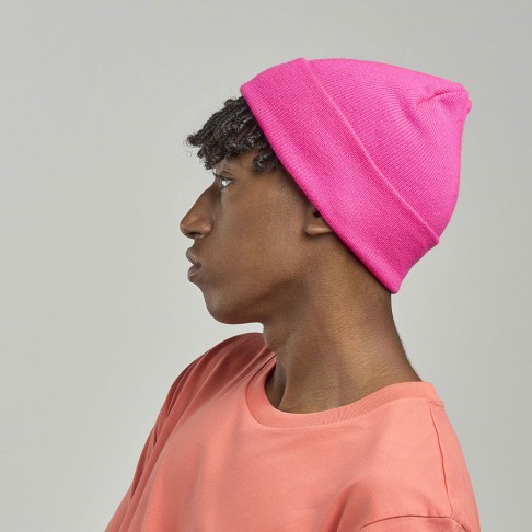 Шапка вязаная  двойная Wind-S, бежевый, 100% переработанный полиэстер