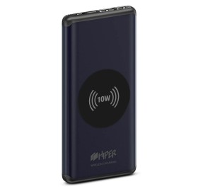 Универсальный аккумулятор NANO X Dark Blue 10000 мАч, с беспроводной зарядкой в алюминиевом корпусе