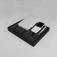 Набор подарочный POINT: ежедневник, ручка и power bank в коробке  с ложементом