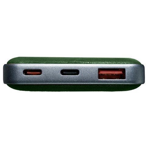 Универсальный аккумулятор EMBER 10 (10000мАч) с быстрой зарядкой, темно-зеленый