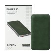 Универсальный аккумулятор EMBER 10 (10000мАч) с быстрой зарядкой, темно-зеленый