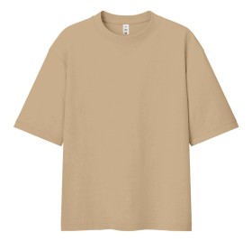 Футболка мужская оверсайз LIBRA, темно-бежевый, M/L, 100% хлопок, 220 г/м2