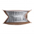 Термо-пакет для продуктов BAPOM, бумага ламинированная, алюминий, 2,3 л, 19 x 32 x 12 см, бежевый