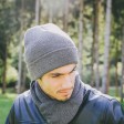 Шапка вязаная  двойная 