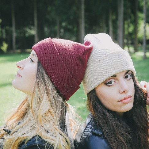 Шапка вязаная  двойная 