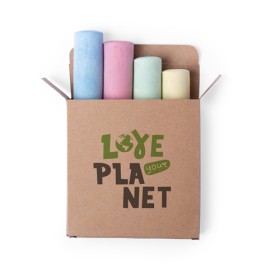 Набор мелков REMIX, 4 цвета, в упаковке из переработанного картона, 9.5 x 11 x 2.5 см Набор мелков REMIX, 4 цвета, в упаковке из переработанного картона, 9.5 x 11 x 2.5 см