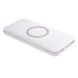 Универсальный аккумулятор с функцией беспроводной зарядки SATURN,белый с серым,15х7,3х1,2см