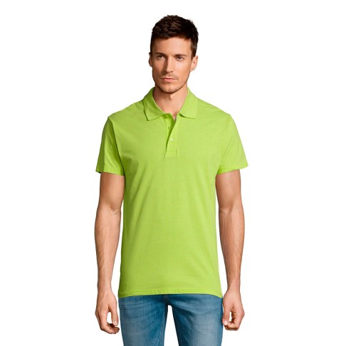 Рубашка поло мужская SUMMER II, зелёное яблоко, M, 100% хлопок, 170 г/м2