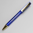 Ручка шариковая GLOSSY GOLD, синий металлик/золотой, пластик, металл