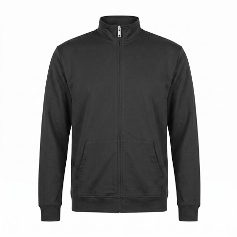 Толстовка унисекс на молнии KINETIC, чёрный, XL, 50 % хлопок, 50% полиэстер, 260 г/м2