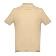 Рубашка-поло мужская ADAM, кремовый, 2XL, 100% хлопок, плотность 195 г/м2