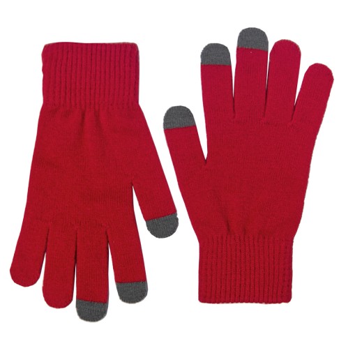 Набор подарочный GET WARM-2: перчатки, шапка, термос; красный