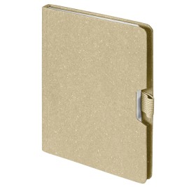 Блокнот MEMO, размер 130*170 мм, бежевый, блок в клетку