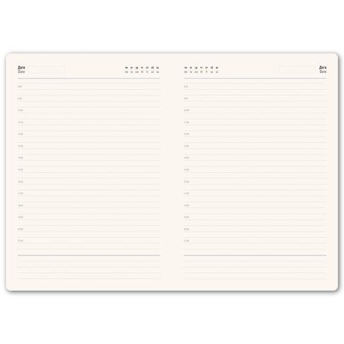 Ежедневник недатированный Shady, А5,  голубой, кремовый блок, лазурный обрез