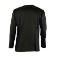 Футболка мужская с длинным рукавом MONARCH, глубокий черный, L, 100% хлопок, 150 г/м2