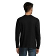 Футболка мужская с длинным рукавом MONARCH, глубокий черный, L, 100% хлопок, 150 г/м2