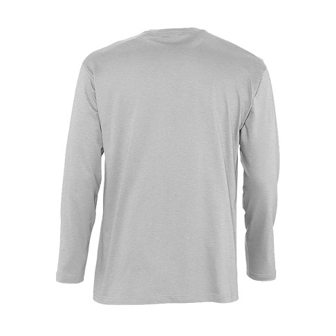Футболка мужская с длинным рукавом MONARCH, серый меланж, XXL, 85% хлопок, 15% вискоза, 150 г/м2