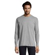 Футболка мужская с длинным рукавом MONARCH, серый меланж, XXL, 85% хлопок, 15% вискоза, 150 г/м2