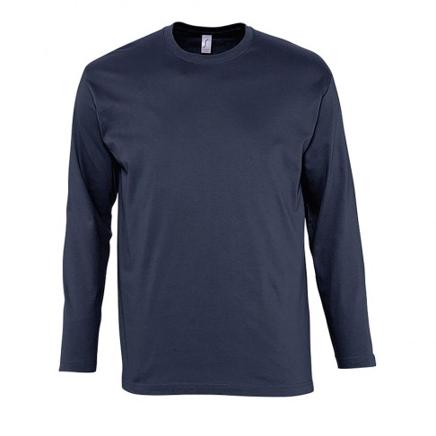 Футболка мужская с длинным рукавом MONARCH, темно-синий, 5XL, 100% хлопок, 150 г/м2